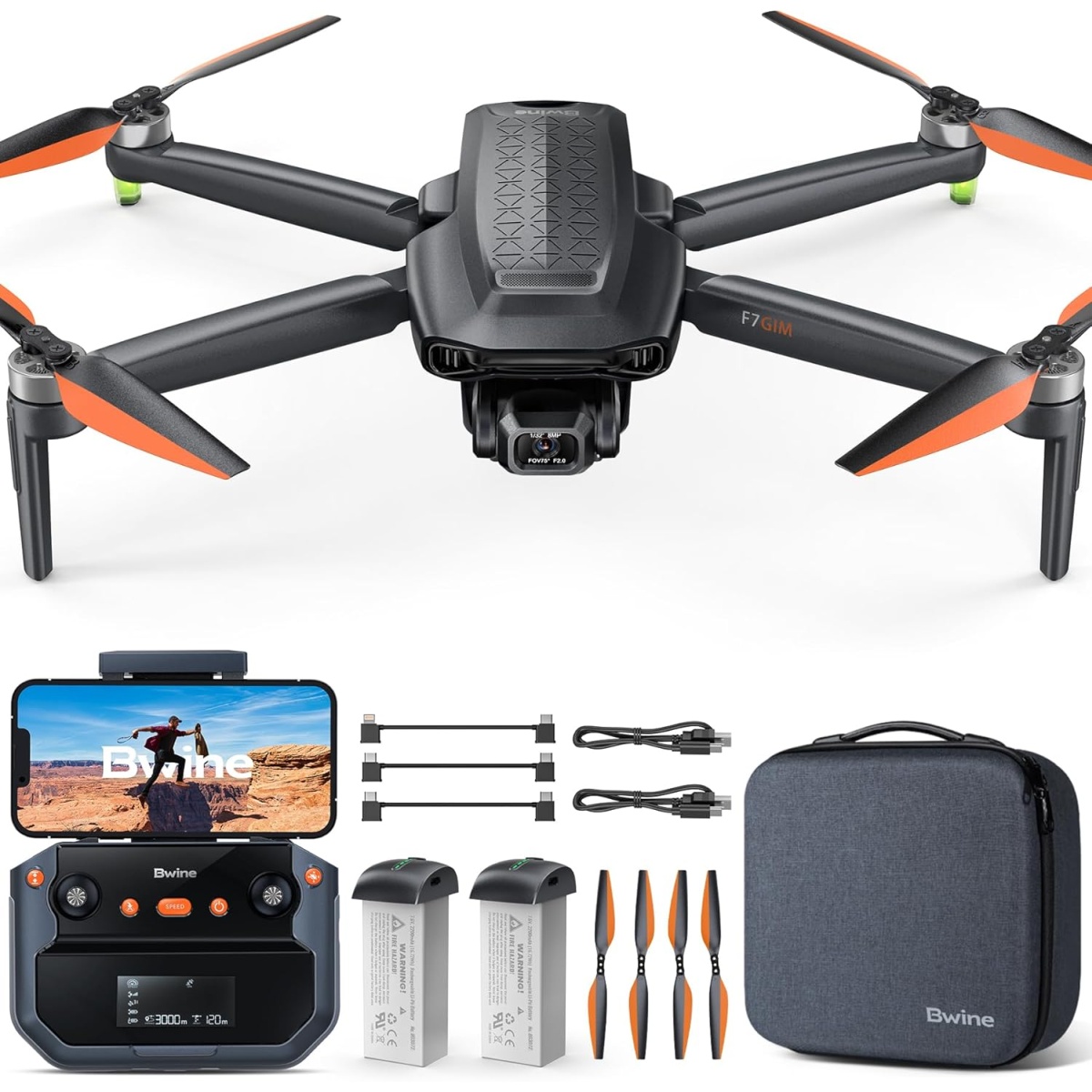 Bwine F7 GPS Drone with 4K Night Vision